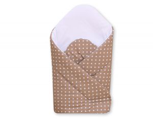 Babynest with stiffening- White dots on brown